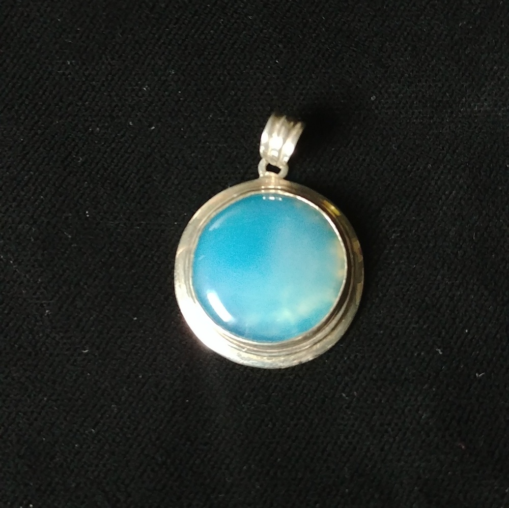 Tibetan glass pendant